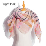 Polyester Square Plaid Scarf