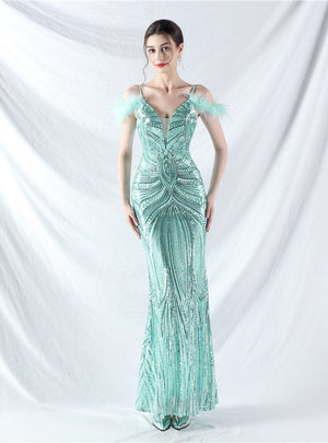Sequins Mermaid Sequins Prom Dress