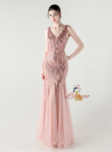 Sexy Sequins V-neck Prom Dress