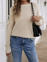 Wear on Both Sides Loose Solid Color Sweater