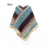 Retro National Style Hooded Cape Shawl