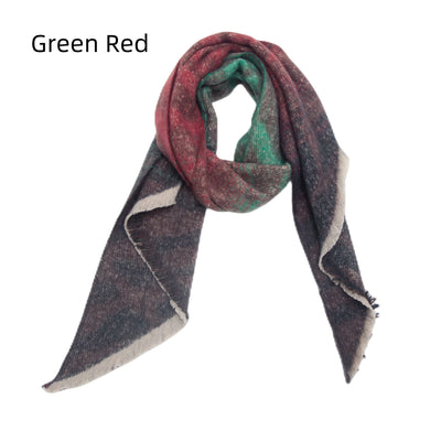Jacquard Zebra Diagonal Scarf