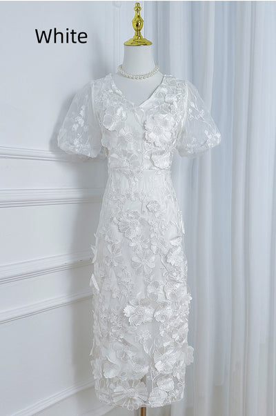 Heavy Industry Three-dimensional Flower Dress