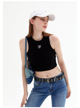 Solid Color Sexy Suspender Vest