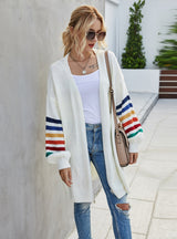 Spliced Loose Sweater Coat