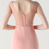 Mermaid V-neck Lace Beading Prom Dress