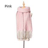 Thick Tassel Color Matching Thick Scarf