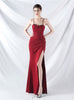 Mermaid Spaghetti Straps Split Prom Dress