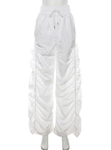High Waist Pleated Loose Casual Pant