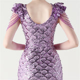 Mermaid Sequins Beading Prom Dress