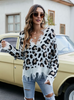 Loose Short V-neck Ladies Sweater
