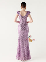 Mermaid Sequins Split Prom Dress