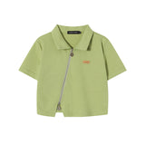 Polo Lapel Slim Short Sleeve Shirt