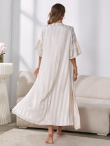 Sling Long-sleeved Nightgown Suit