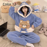 Thick Flannel Cartoon Home Service Suit