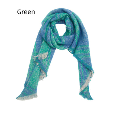 Jacquard Plaid Bevel Scarf