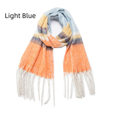 Thickened Thick Tassel Ring Yarn Scarf