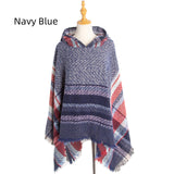 Women Cape Hooded Shawl Cloak