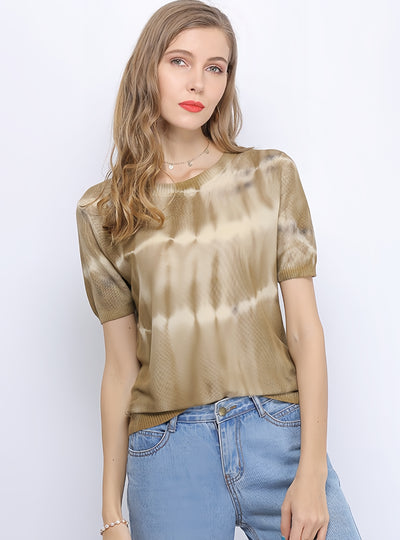 Short Sleeve Turtleneck Loose T-shirt