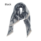 Women Checked Diagonal Scarf