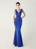 Mermaid V-neck Beading Prom Dress