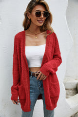 Long Knitted Cardigan Sweater Coat
