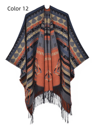 Bohemian Thickened Dual-purpose Scarf Cloak