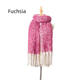 Thick Tassel Color Matching Thick Scarf