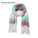 Thick Tassel Gradient Scarf Shawl