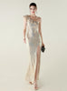 Mermaid Sequins One Shoulder Prom Dress