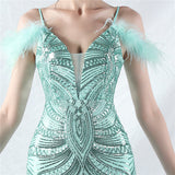 Sequins Mermaid Sequins Prom Dress