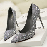 Pointed Diamond Rhinestone Wedding Shoes