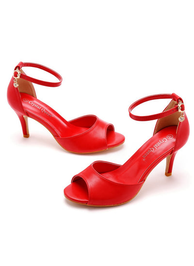 7 cm Fishmouth High-heeled Sandals