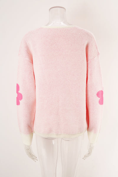 Cardigan Flower Sweater Coat