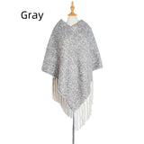 Thick Long Tassels Shawl Cloak
