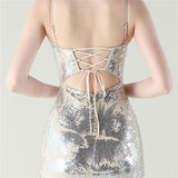 Sexy Mermaid Spaghetti Straps Prom Dress