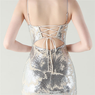 Sexy Mermaid Spaghetti Straps Prom Dress