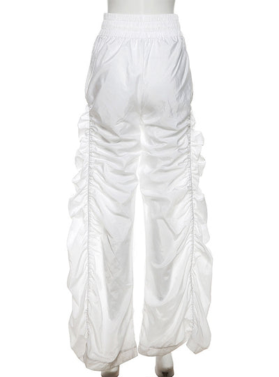 High Waist Pleated Loose Casual Pant