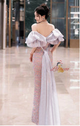 Colorful Sequins Mermaid Prom Dress