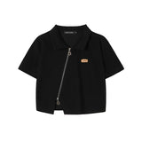 Polo Lapel Slim Short Sleeve Shirt