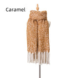 Thick Tassel Color Matching Thick Scarf