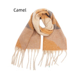Geometric Thick Tassels Thick Warm Scarf