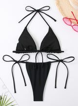 Sexy Thong Fishing Net Bikini Swimsuit