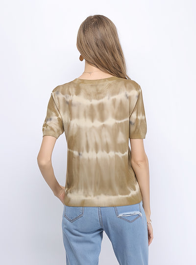 Short Sleeve Turtleneck Loose T-shirt