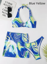 Short Skirt Split Swimsuit Three-piece Suit