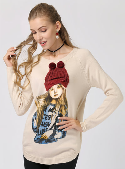 Turtleneck Loose Long-sleeved Sweater