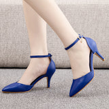 7 cm Thin-heeled Pointed Sandals