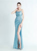 Mermaid Sequins Spaghetti Straps Prom Dress