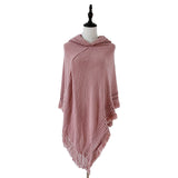 Knitted Shawl Hooded Pullover Cloak