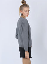 Long Sleeve V-neck Top Slim Sweater
